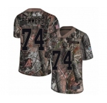 Men's New York Giants #74 Mike Remmers Limited Camo Rush Realtree Football Jersey