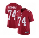 Men's New York Giants #74 Mike Remmers Red Limited Red Inverted Legend Football Jersey