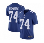 Men's New York Giants #74 Mike Remmers Royal Blue Team Color Vapor Untouchable Limited Player Football Jersey