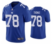 Men's New York Giants #78 Andrew Thomas 2020 Blue Vapor Untouchable Limited Stitched Jersey