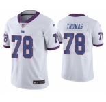 Men's New York Giants #78 Andrew Thomas 2020 White Color Rush Stitched Jersey