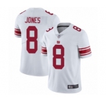 Men's New York Giants #8 Daniel Jones White Vapor Untouchable Limited Player Football Jersey