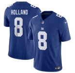 Men's New York Giants #8 Jevon Holland Blue 2025 F.U.S.E. Vapor Untouchable Limited Football Stitched Jersey
