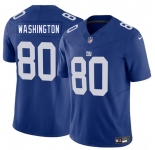 Men's New York Giants #80 Montrell Washington Blue 2025 F.U.S.E. Vapor Untouchable Limited Football Stitched Jersey