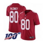 Men's New York Giants #80 Phil McConkey Red Limited Red Inverted Legend 100th Season Football Jersey