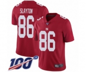 Men's New York Giants #86 Darius Slayton Red Limited Red Inverted Legend 100th Season Football Jersey
