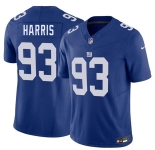 Men's New York Giants #93 Shelby Harris Blue 2026 F.U.S.E. Vapor Untouchable Limited Football Stitched Jersey