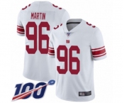 Men's New York Giants #96 Kareem Martin White Vapor Untouchable Limited Player 100th Season Football Jersey