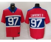 Men's New York Giants #97 Dexter Lawrence II Century Red Alternate Vapor F.U.S.E. Limited Football Stitched Jersey