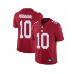 Men's Nike New York Giants #10 Eli Manning Vapor Untouchable Limited Red Alternate NFL Jersey