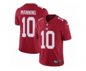 Men's Nike New York Giants #10 Eli Manning Vapor Untouchable Limited Red Alternate NFL Jersey