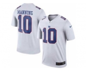 Men's Nike New York Giants #10 Eli Manning White Color Rush Limited Jerseys