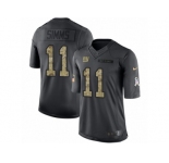 Men's Nike New York Giants #11 Phil Simms Limited Black 2016 Salute to Service NFL Jersey