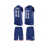 Men's Nike New York Giants #11 Phil Simms Limited Royal Blue Tank Top Suit NFL Jersey