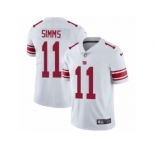 Men's Nike New York Giants #11 Phil Simms Vapor Untouchable Limited White NFL Jersey