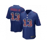 Men's Nike New York Giants #13 Odell Beckham Jr Limited Royal Blue Strobe NFL Jersey