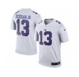 Men's Nike New York Giants #13 Odell Beckham Jr White Color Rush Limited Jerseys