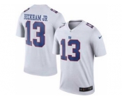 Men's Nike New York Giants #13 Odell Beckham Jr White Color Rush Limited Jerseys