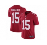 Men's Nike New York Giants #15 Brandon Marshall Vapor Untouchable Limited Red Alternate NFL Jersey