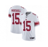 Men's Nike New York Giants #15 Brandon Marshall Vapor Untouchable Limited White NFL Jersey