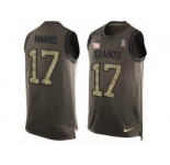 Men's Nike New York Giants #17 Dwayne Harris Limited Green Salute to Service Tank Top NFL Jersey