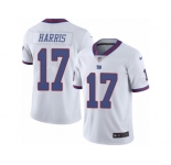 Men's Nike New York Giants #17 Dwayne Harris Limited White Rush NFL Jersey