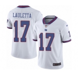 Men's Nike New York Giants #17 Kyle Lauletta Limited White Rush Vapor Untouchable NFL Jersey