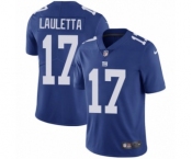 Men's Nike New York Giants #17 Kyle Lauletta Royal Blue Team Color Vapor Untouchable Limited Player NFL Jersey