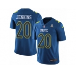 Men's Nike New York Giants #20 Janoris Jenkins Limited Blue 2017 Pro Bowl NFL Jersey