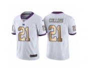 Men's Nike New York Giants #21 Landon Collins White Gold Limited Special Color Rush Jersey