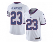 Men's Nike New York Giants #23 Rashad Jennings Limited White Rush NFL Jersey