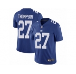 Men's Nike New York Giants #27 Darian Thompson Vapor Untouchable Limited Royal Blue Team Color NFL Jersey