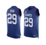 Men's Nike New York Giants #29 Nat Berhe Limited Royal Blue Player Name & Number Tank Top NFL Jersey