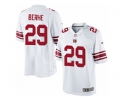 Men's Nike New York Giants #29 Nat Berhe Limited White NFL Jersey