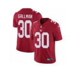 Men's Nike New York Giants #30 Wayne Gallman Vapor Untouchable Limited Red Alternate NFL Jersey
