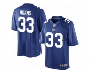Men's Nike New York Giants #33 Andrew Adams Limited Royal Blue Team Color NFL Jersey