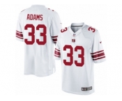 Men's Nike New York Giants #33 Andrew Adams Limited White NFL Jersey