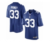 Men's Nike New York Giants #33 Bobby Rainey Limited Royal Blue Team Color NFL Jersey