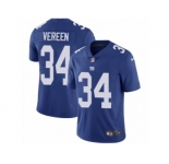 Men's Nike New York Giants #34 Shane Vereen Vapor Untouchable Limited Royal Blue Team Color NFL Jersey