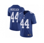Men's Nike New York Giants #44 Mark Herzlich Vapor Untouchable Limited Royal Blue Team Color NFL Jersey