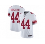 Men's Nike New York Giants #44 Mark Herzlich Vapor Untouchable Limited White NFL Jerseyey
