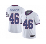 Men's Nike New York Giants #46 Will Johnson Limited White Rush NFL Jersey