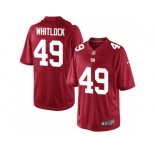 Men's Nike New York Giants #49 Nikita Whitlock Limited Red Alternate NFL Jersey