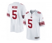 Men's Nike New York Giants #5 Davis Webb Limited White NFL Jersey