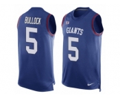Men's Nike New York Giants #5 Randy Bullock Limited Royal Blue Player Name & Number Tank Top NFL Jersey