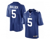Men's Nike New York Giants #5 Randy Bullock Limited Royal Blue Team Color NFL Jersey