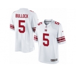 Men's Nike New York Giants #5 Randy Bullock Limited White NFL Jersey