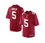 Men's Nike New York Giants #5 Robbie Gould Limited Red Alternate NFL Jersey
