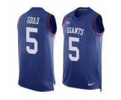 Men's Nike New York Giants #5 Robbie Gould Limited Royal Blue Player Name & Number Tank Top NFL Jersey