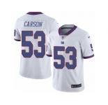 Men's Nike New York Giants #53 Harry Carson Limited White Rush NFL Jersey